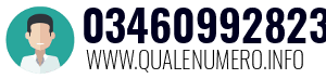 Numero di telefono 03460992823 03460992823