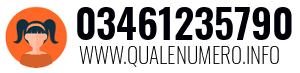 Numero di telefono 03461235790 03461235790
