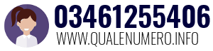 Numero di telefono 03461255406 03461255406