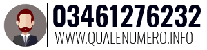 Numero di telefono 03461276232 03461276232