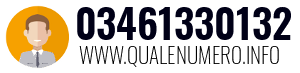 Numero di telefono 03461330132 03461330132