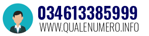 Numero di telefono 034613385999 034613385999