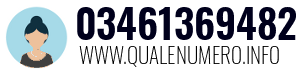 Numero di telefono 03461369482 03461369482