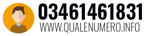 Numero di telefono 03461461831 03461461831