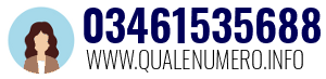 Numero di telefono 03461535688 03461535688