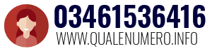 Numero di telefono 03461536416 03461536416