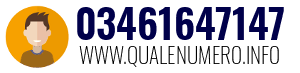 Numero di telefono 03461647147 03461647147