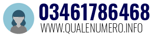 Numero di telefono 03461786468 03461786468