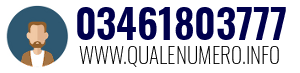 Numero di telefono 03461803777 03461803777