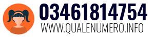Numero di telefono 03461814754 03461814754