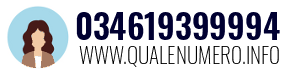 Numero di telefono 034619399994 034619399994