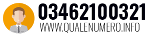 Numero di telefono 03462100321 03462100321