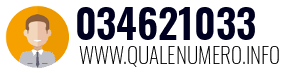 Numero di telefono 034621033 034621033