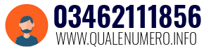 Numero di telefono 03462111856 03462111856
