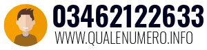 Numero di telefono 03462122633 03462122633