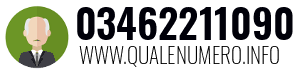 Numero di telefono 03462211090 03462211090