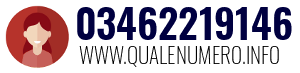 Numero di telefono 03462219146 03462219146