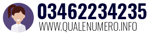 Numero di telefono 03462234235 03462234235