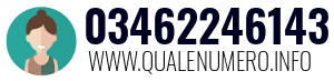 Numero di telefono 03462246143 03462246143