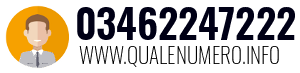 Numero di telefono 03462247222 03462247222