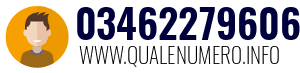 Numero di telefono 03462279606 03462279606
