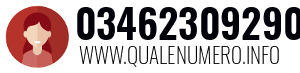 Numero di telefono 03462309290 03462309290