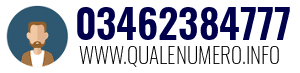 Numero di telefono 03462384777 03462384777