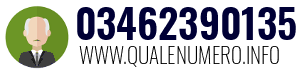 Numero di telefono 03462390135 03462390135