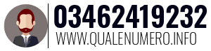 Numero di telefono 03462419232 03462419232