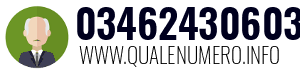 Numero di telefono 03462430603 03462430603