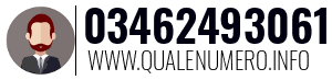 Numero di telefono 03462493061 03462493061