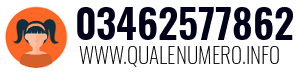 Numero di telefono 03462577862 03462577862