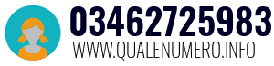 Numero di telefono 03462725983 03462725983