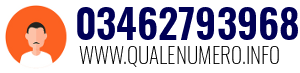 Numero di telefono 03462793968 03462793968