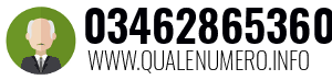 Numero di telefono 03462865360 03462865360
