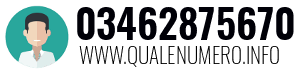 Numero di telefono 03462875670 03462875670