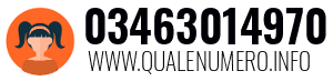 Numero di telefono 03463014970 03463014970