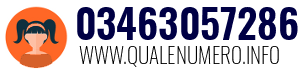 Numero di telefono 03463057286 03463057286