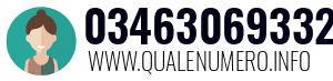 Numero di telefono 03463069332 03463069332