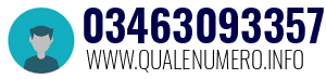 Numero di telefono 03463093357 03463093357