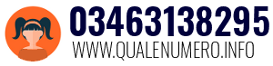Numero di telefono 03463138295 03463138295