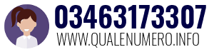 Numero di telefono 03463173307 03463173307