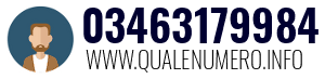 Numero di telefono 03463179984 03463179984