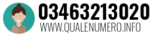 Numero di telefono 03463213020 03463213020