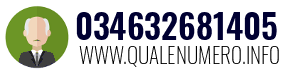 Numero di telefono 034632681405 034632681405