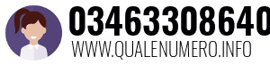 Numero di telefono 03463308640 03463308640