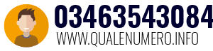 Numero di telefono 03463543084 03463543084