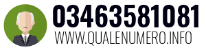 Numero di telefono 03463581081 03463581081