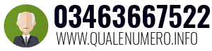 Numero di telefono 03463667522 03463667522