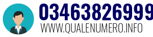 Numero di telefono 03463826999 03463826999